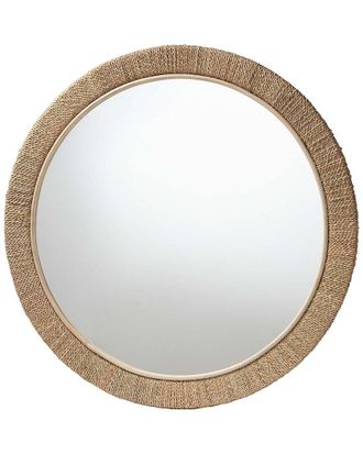 Baxton Studio Geralyn Japandi Round Wall Mirror