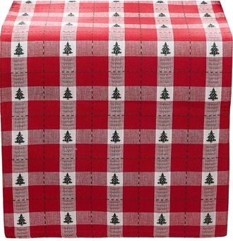 Elrene Sherwood Tree Dobby Cotton Table Runner