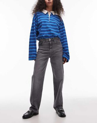 Tommy Jeans Layla - Jeans dritti slim nero slavato