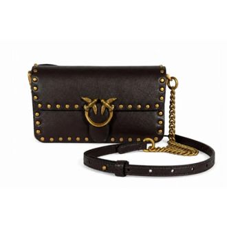 Pinko Pinko, Dames, Tassen, Bruin, Maat: ONE Size Leer