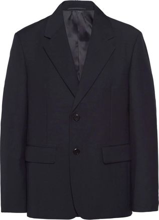 Prada Navy Single Breasted Blazer