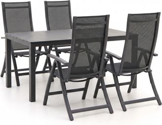 Bellagio la vita attrattiva Bellagio Trappeto/Menzano 160cm dining tuinset 5-delig verstelbaar