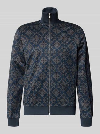 Mc Neal Sweatjacke mit Stehkragen in Dunkelblau, Größe L