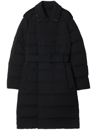 Burberry Mid-length Nylon Puffer Coat - Black