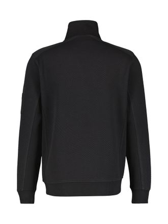 Lerros Sweatshirt LERROS LERROS Sweattroyer in Struktur-Mix-Qualit&auml;t, Herren, Gr. S, schwarz, 70% Baumwolle, 30% Polyester, Sweatshirts Sweatshirt