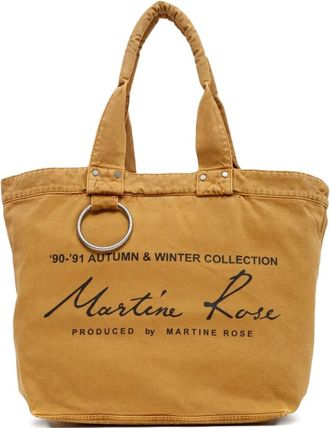 Martine Rose Borsa tote con dettaglio anello - Marrone