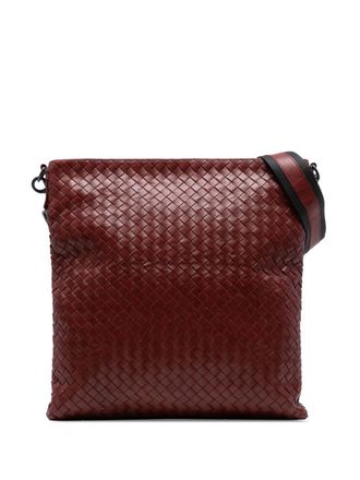 Bottega Veneta 2012-2025 Nappa Intrecciato crossbody bag - women - Nappa Leather - One Size - Red