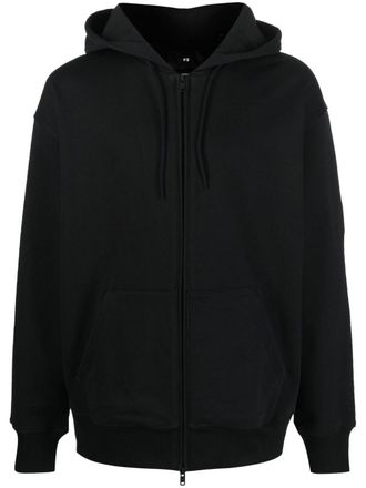 Yohji Yamamoto front zip fastening hoodie - Black