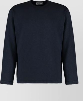Stone Island long sleeve cotton jersey crew neck