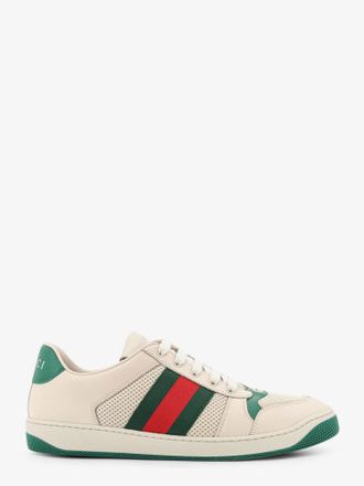 Gucci Sneakers Screener in mesh e pelle con Nastro Web laterale - GUCCI - gender_Man
