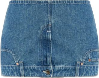 VETEMENTS Denim rok - Dames - Spijkerrokken - Blauw - XS - Denim - Rokken