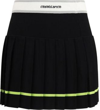 Casablanca Black Viscose Mini Womens Skirt