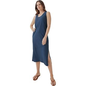 Pact Organic Softspun Tank Midi Dress in French Navy at Nordstrom, Size Xx-Large