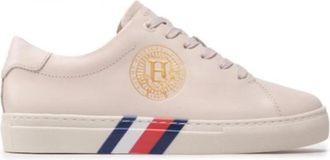 Tommy Hilfiger Elevated Crest Sneakers - Dames - Sneakers - Beige - 39 EU - Schoenen