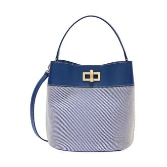 Furla Amelia Bucket Bag S - Dames - Handtassen - Blauw - ONE Size - Leer - Tassen