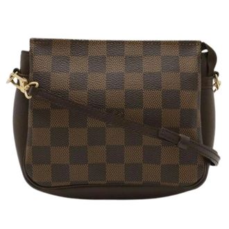 Louis Vuitton Pre-owned Cross Body Bags, male, Brown, Size: ONE SIZE Pre-owned Damier makeup pouch