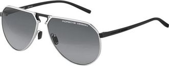 Porsche Design P8938 B Zonnebril - Heren - Zonnebrillen - Zwart - 64 MM - Accessoires
