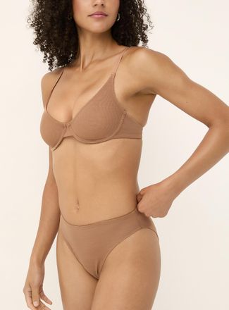 Miiyu Womens Plain mesh bikini panty Recycled nylon