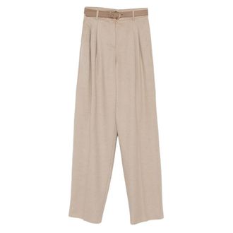 Max Mara Pleated Belted Trousers