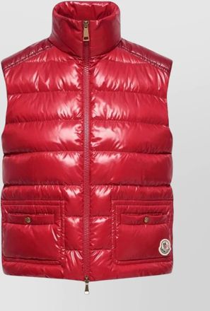 Moncler down cropped slim-fit vest