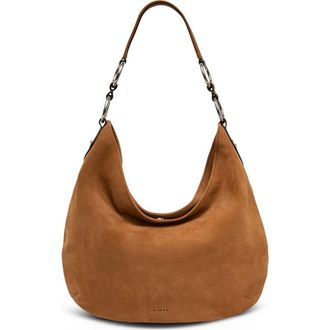 Aim&eacute;e Roma Hobo Bag in Latte Suede at Nordstrom