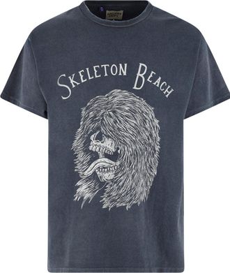 Gallery Dept. Black Skeleton Beach Graphic T-Shirt