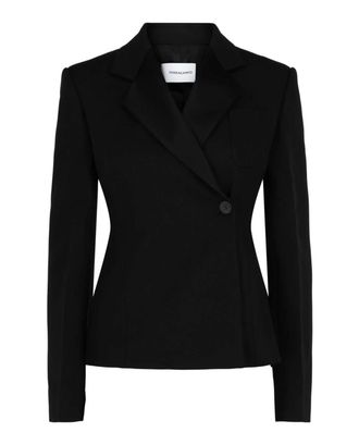 Ferragamo Womens Tuxedo Jacket In Black