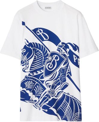 Burberry EKD-print cotton T-shirt - women - Cotton - XXXS - White