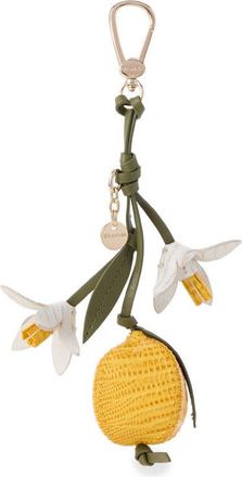Brahmin Lemon Leather Bag Charm at Nordstrom