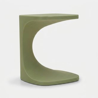 Les Tendances Mesa Auxiliar Para Exterior E Interior De Polietileno Ibiza - Verde Oscuro