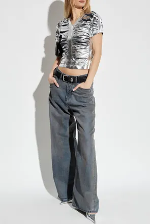 Diesel Top T-AI, Womens, Silver
