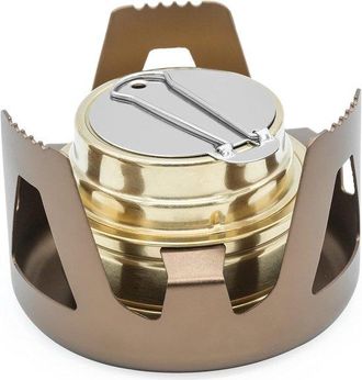 OEM Mini Hornillo Port&aacute;til De Alcohol Para Exteriores, Ideal Para Mochileros, Senderismo, Acampada Y Supervivencia (cobre)