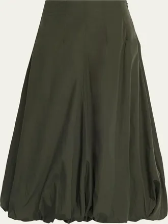 TWP Full Intentions Cotton Bubble Midi Skirt