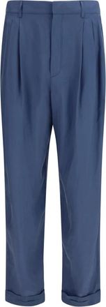 Saint Laurent Pantalones de corte zanahoria - Trousers - Hombre - Azul - S