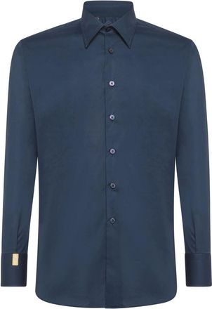 Billionaire Boys Club Silver Cut Shirt - Heren - Casual Overhemden - Blauw - S - Katoen - Overhemden