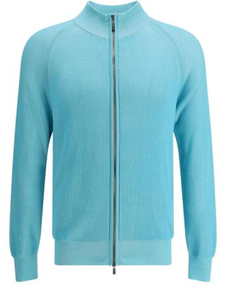 Moorer Dean-sia cardigan - Blue