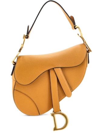 Dior Saddle Handbag Leather Mini shoulder bag - Bianco