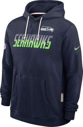Nike Seattle Seahawks Sideline Standard Issue Nike Mens Dri-FIT NFL Pullover Hoodie in Blue | 03AZ41S78-SX8