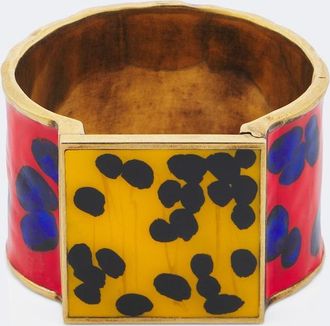 Dries Van Noten Enamel cuff bracelet