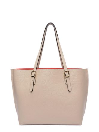 Isabella Rhea Beige Rundleer Tas