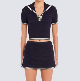 Amanda Uprichard Moniqus Skort In Navy