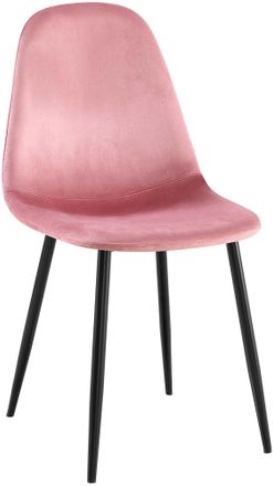 Clp Silla De Comedor Napier Rosado Terciopelo