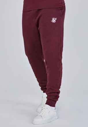 Siksilk Joggers esenciales burdeos para hombre SikSilk XXL