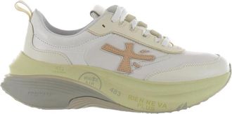 Premiata Witte Leren Sneakers met Logo - Dames - Sneakers - Wit - 36 EU - Schoenen