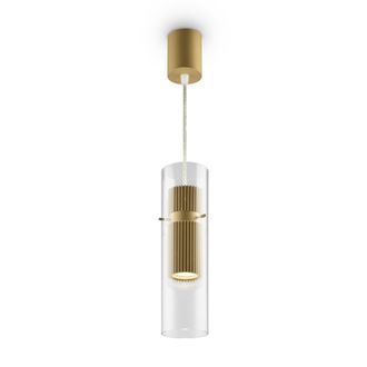 Maytoni Lampada A Sospensione Tubo Vetro Maytoni Dynamics Oro