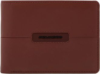 Piquadro Accessoires, Heren, Bruin, ONE Size, Katoen, Portemonnee met uitklapbaar ID-venster