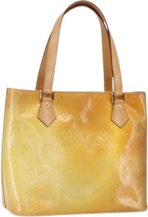 Louis Vuitton Pre-owned Leren Tote Bag - Dames - Vintage Shopper - Geel - ONE Size - Leer - Vintage