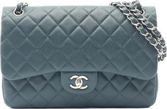 Chanel 2014-2015 30 Double Flap shoulder bag - Blue