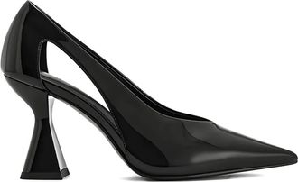 JW PEI 85mm Alessia cut-out geometric heel pumps - women - Artificial Leather/Artificial Leather/Rubber - 8.5 - Black