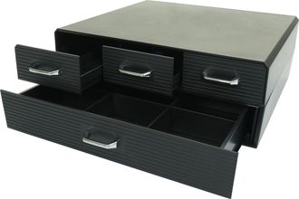 Hhg Nunca Usado] Caja Caj&oacute;n Para C&aacute;psulas De Caf&eacute;/bolsas De T&eacute; Hhg 764, Caja De Almacenaje Con 4 Cajones Caja 13x34x31cm